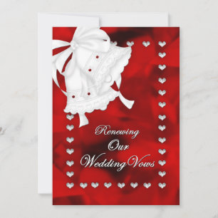 ROMANTISCHE WEDDING RENEWING VOWS INVITATION - HAR KAART