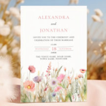 Romantische Weide Wilde Bloemen Bruidsboeketten
