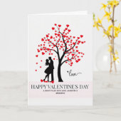 Romantische wenskaart met harten kaart (Gele Bloem)