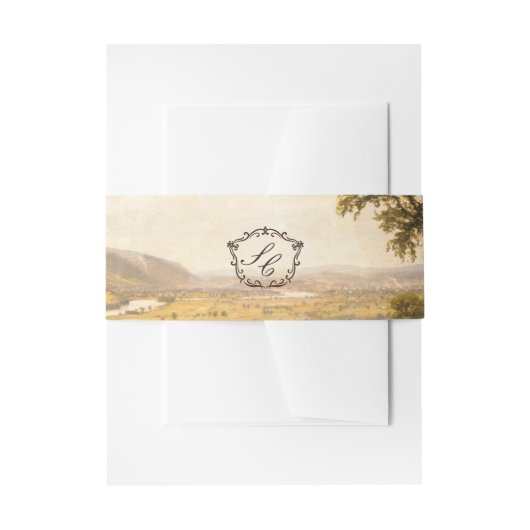 Romantische Western Ranch Huwelijksfoto Uitnodigingen Wikkel (Voorkant Voorbeeld)