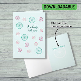 Romantische wielrennen Valentijn Feestdagen Kaart