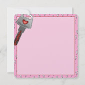 Romantische Wifey Hubby Elektrisch Lock Label Hart (Achterkant)