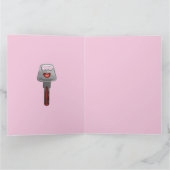 Romantische Wifey Hubby Elektrisch Lock Label Hart Kaart (Binnen)