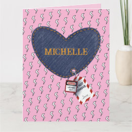 Romantische Wifey Hubby Elektrisch Lock Label Hart Kaart