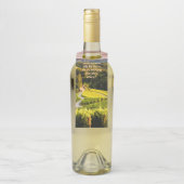 Romantische wijngaard Label - Side by Side, Sip by (Op fles)