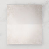 Romantische Wijngaard Rustieke Bruiloft Plaatskaartje (Binnenkant ongevouwen)