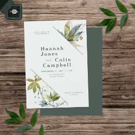 Romantische wijngaarden Minimale tuinblauw Kaart