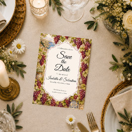 Romantische Wijnhuwelijk Save The Date