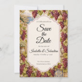 Romantische Wijnhuwelijk Save The Date (Voorkant)