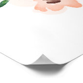 Romantische Wijnranken Grote Trouw Welkomstbord Poster (Hoek)