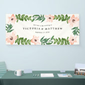 Romantische wijnstokken extra grote bruiloft banne spandoek (Beurs)