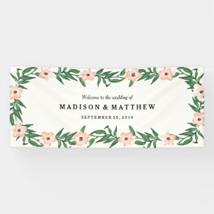 Romantische wijnstokken spandoek