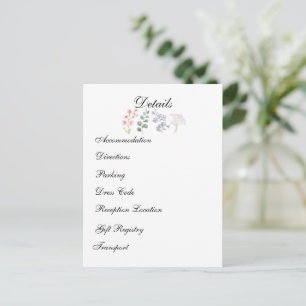 Romantische Wilde Bloem Botanische Lavendel Bruilo Briefkaart
