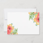 Romantische wilde bloemen Botanische Boho Floral W RSVP Kaartje (Achterkant)