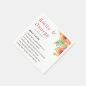 Romantische wilde bloemen Botanische Boho Floral W Servet (Hoek)