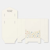 Romantische Wilde Bloemen Huwelijksgunstdoos Bedankdoosjes (Ongevouwen)