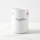 Romantische wilde bloemen, libel, Vlinder naam Koffiemok (Center)