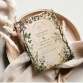 Romantische Wilde Tuin Bruiloft Kaart