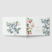 Romantische wilde zomer bessen bruiloft gastenboek (Volledig)