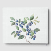 Romantische wilde zomer bessen bruiloft gastenboek (Achterkant)