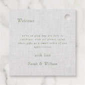 Romantische wilde zomerbessen bruiloft gunst Label (Achterkant)