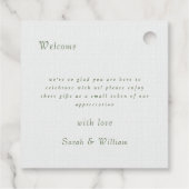 Romantische wilde zomerbessen bruiloft gunst Label (Achterkant)