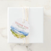 Romantische Wildflower Bergen Bruiloft Dank u Bedankjes Labels (In situ)