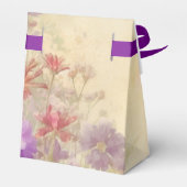 Romantische Wildflower bruiloft Bedankdoosjes (Achterkant)