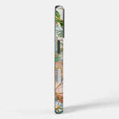 Romantische Wildflower Faux Glas in lood Telefoonh Case-Mate iPhone Case (Achterkant / Rechts)