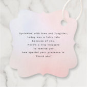 Romantische Wildflower Pastel Bruiloft Dank u Bedankjes Labels (Achterkant)