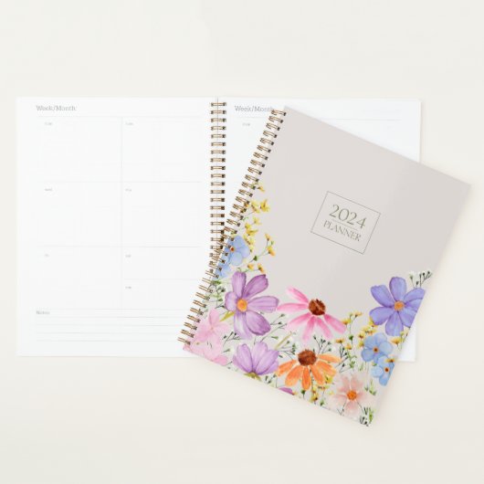 Romantische wildflower planner (Display)