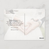 Romantische Wildflower Waterverf Dank u Briefkaart (Achterkant)