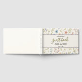 Romantische Wildflower Wedding Guest Book Gastenboek (Volledig)