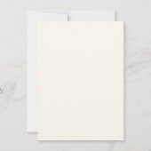 Romantische Wildflower Wedding Repetitie Diner Uit Kaart (Achterkant)