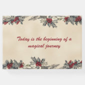 Romantische winter bruiloft gastenboek (Achterkant)