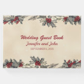 Romantische winter bruiloft gastenboek (Voorkant)