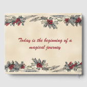 Romantische winter bruiloft gastenboek (Achterkant)