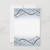Romantische Winter Snow Tree Branches RSVP-kaart RSVP Kaartje (Achterkant)