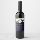 Romantische Winter Wijn Etiketten (Voorkant)