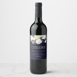 Romantische Winter Wijn Etiketten