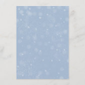 Romantische wintersneeuwboomtakken Details Kaart (Achterkant)