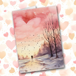 Romantische Winterwandeling Sweetheart Valentijn K