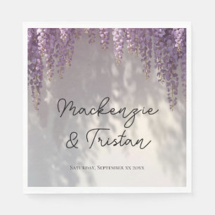 Romantische Wisteria Bruiloft Servet