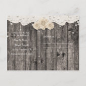 Romantische Witte Bloem & Parels SAVE THE DATE Aankondigingskaart (Achterkant)