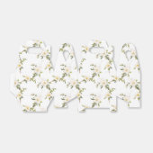 Romantische witte bloemen bedankdoosjes (Uitgevouwen)