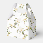 Romantische witte bloemen bedankdoosjes (Voorkant Zijde)