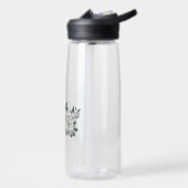 romantische witte bloemen groen waterfles (Links)