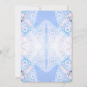 Romantische witte bloemen kant kaart (Achterkant)