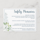 Romantische witte bloemen: veilig voor bruiloft informatiekaartje (Voorkant)