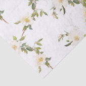 Romantische witte bloemenbruiloft tissuepapier (Detail)